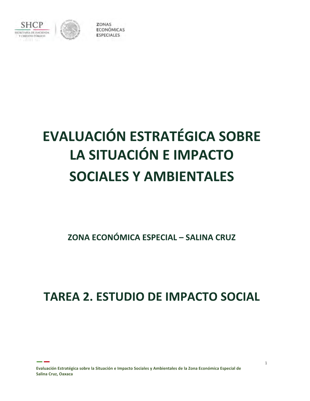 Evaluación Estratégica Sobre La Situación E Impacto Sociales Y Ambientales
