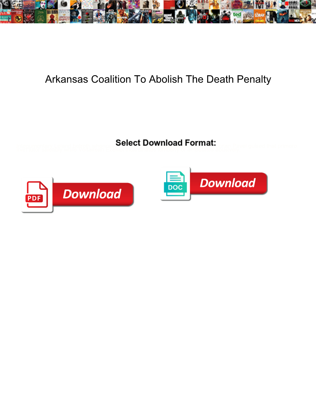 Arkansas Coalition to Abolish the Death Penalty