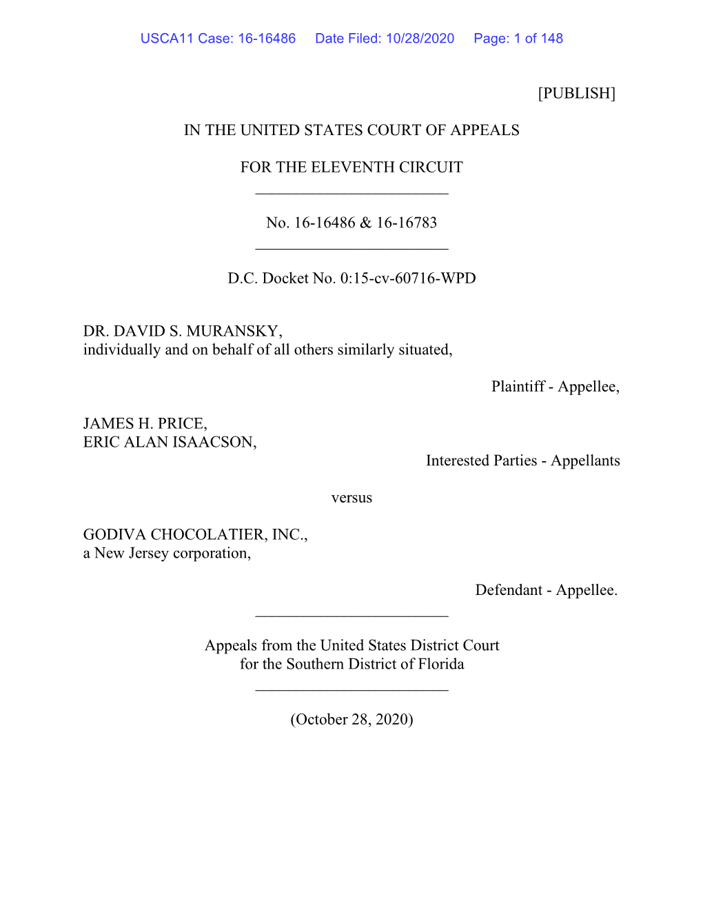 Muransky V. Godiva Chocolatier, Inc., 922 F.3D 1175, 1188 (11Th Cir.), Reh’G En Banc Granted, Opinion Vacated, 939 F.3D 1278 (11Th Cir