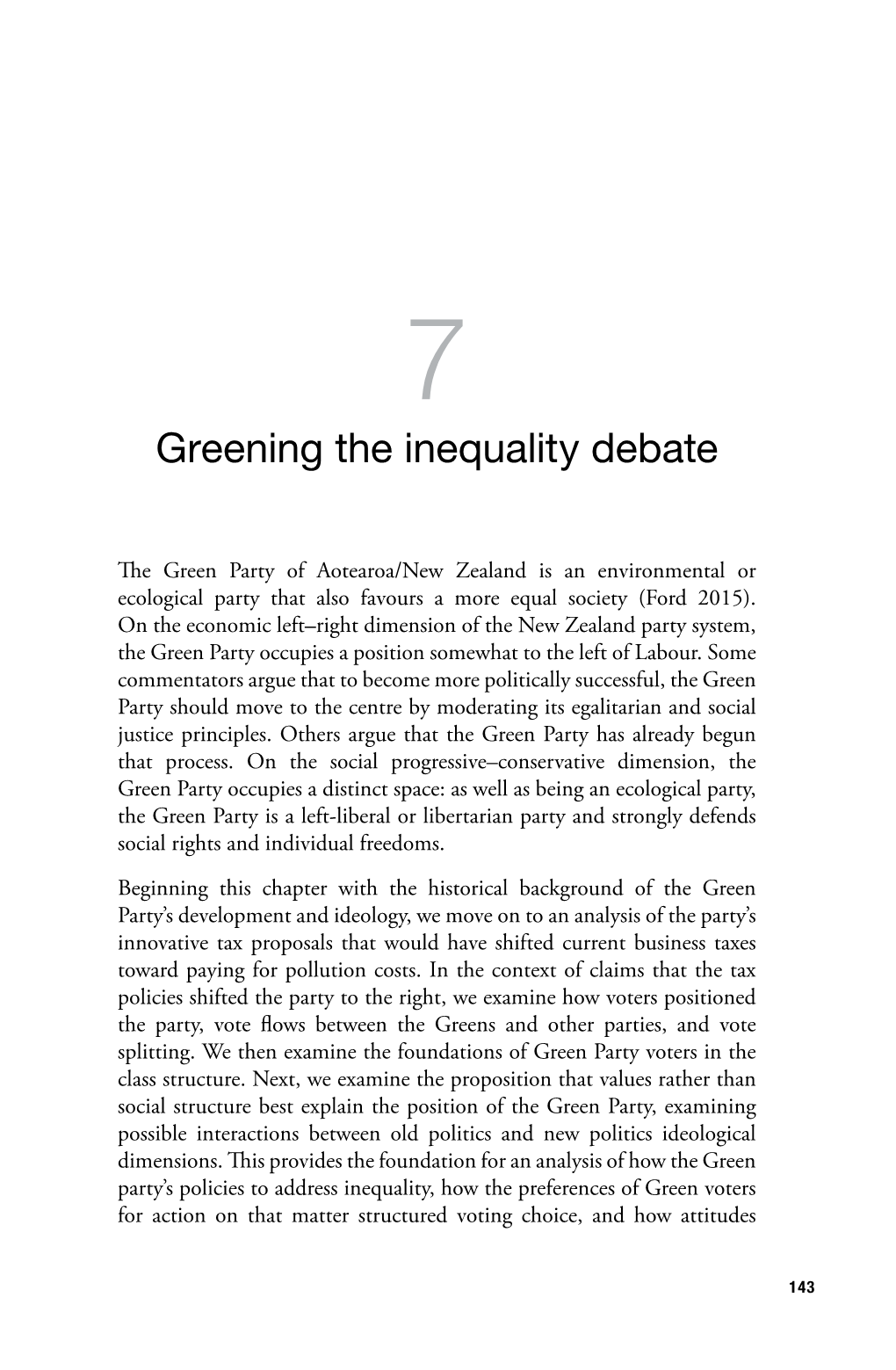 Greening the Inequality Debate