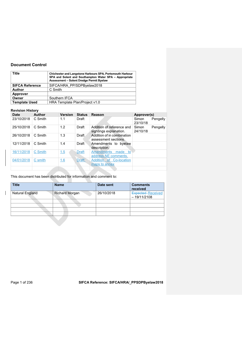 HRA Template Plan/Project V1.0