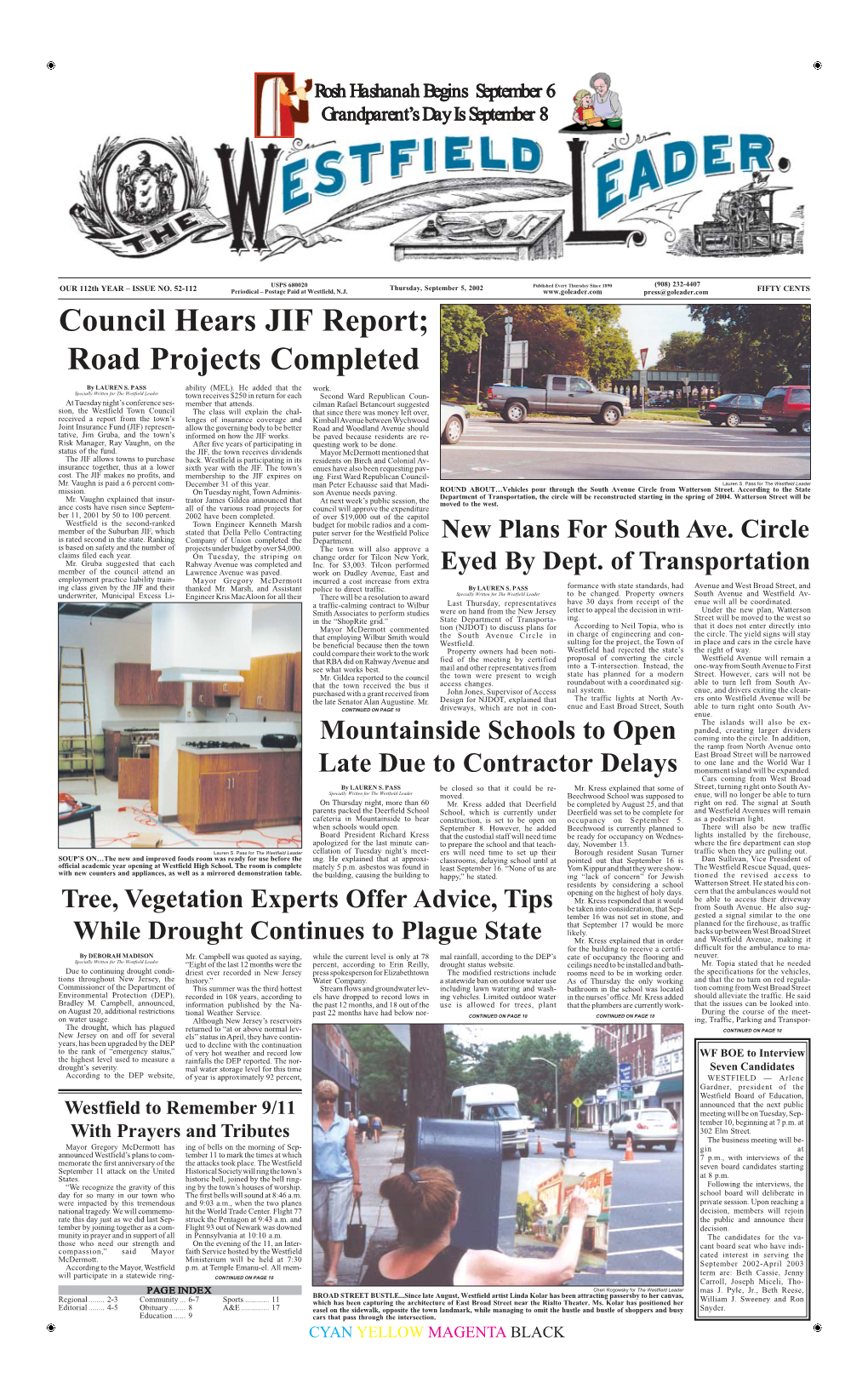 Council Hears JIF Report; Road Projects Completed