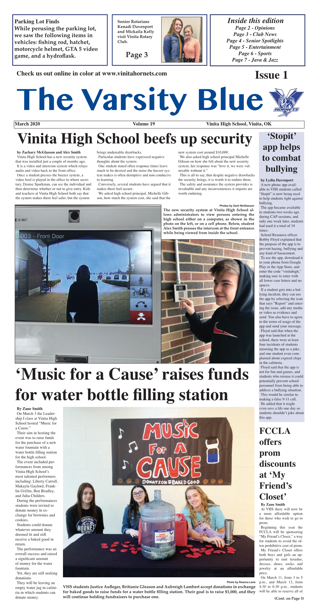 'Music for a Cause' Raises Funds for Water Bottle Filling Station