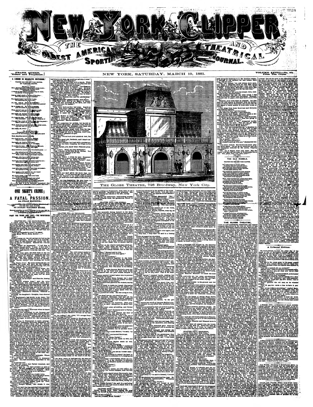 New York Clipper (March 1881)