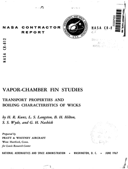 Vapor-Chamber Fin Studies