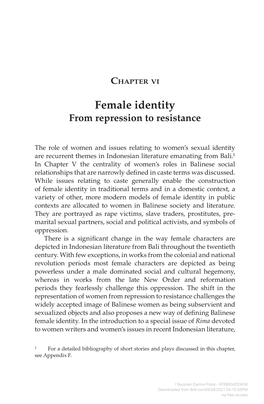 Female Identity from Repression to Resistance