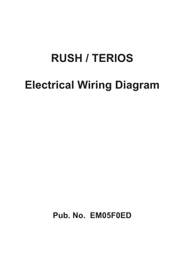 Rush / Terios Electrical Wiring Diagram