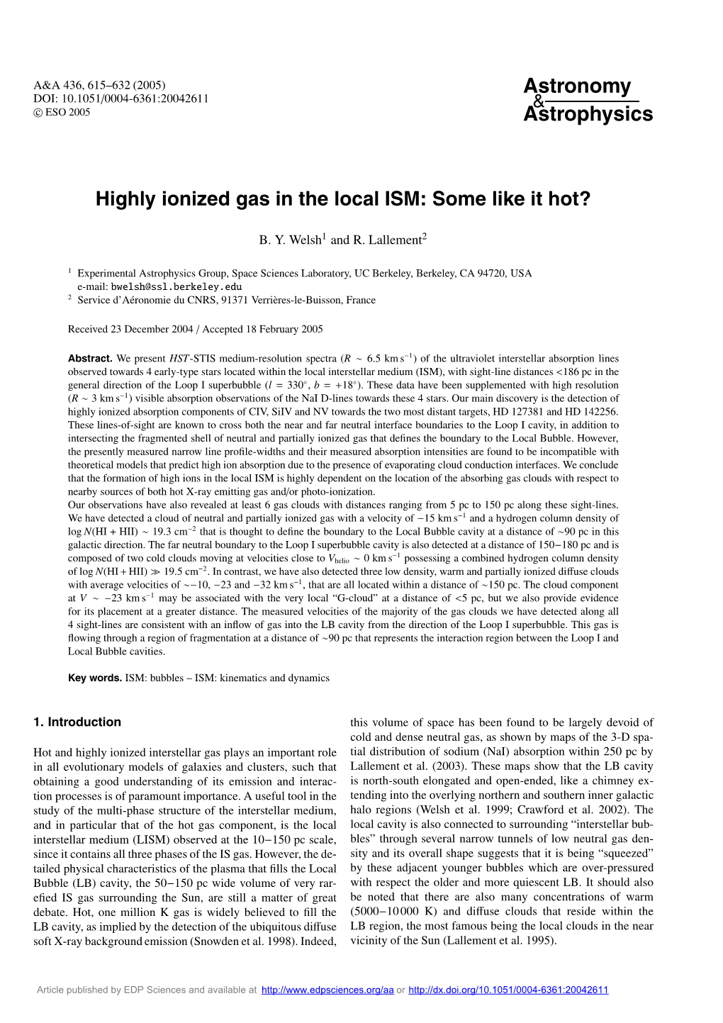 Highly Ionized Gas in the Local ISM: Some Like It Hot?