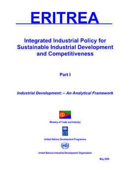Integrated Industrial Policy for Sustainable Industrial Development and Competitiveness