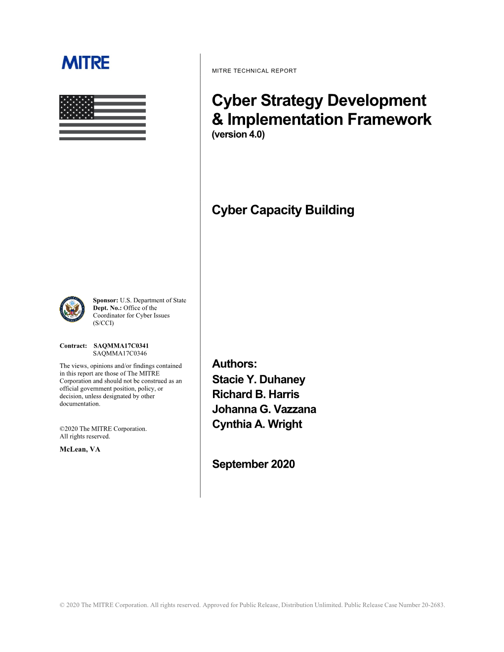 Cyber Strategy Development & Implementation Framework