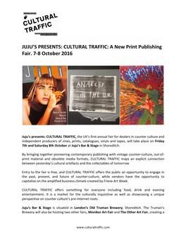 CULTURAL TRAFFIC: a New Print Publishing Fair