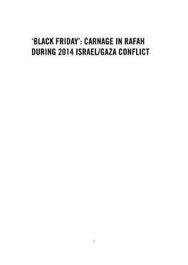 Carnage in Rafah During 2014 Israel/Gaza Conflict