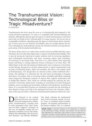 The Transhumanist Vision: Technological Bliss Or Tragic