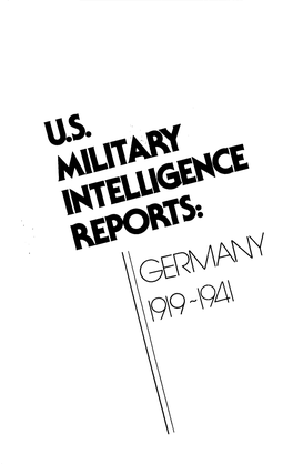 Germany 1919-1941 U.S