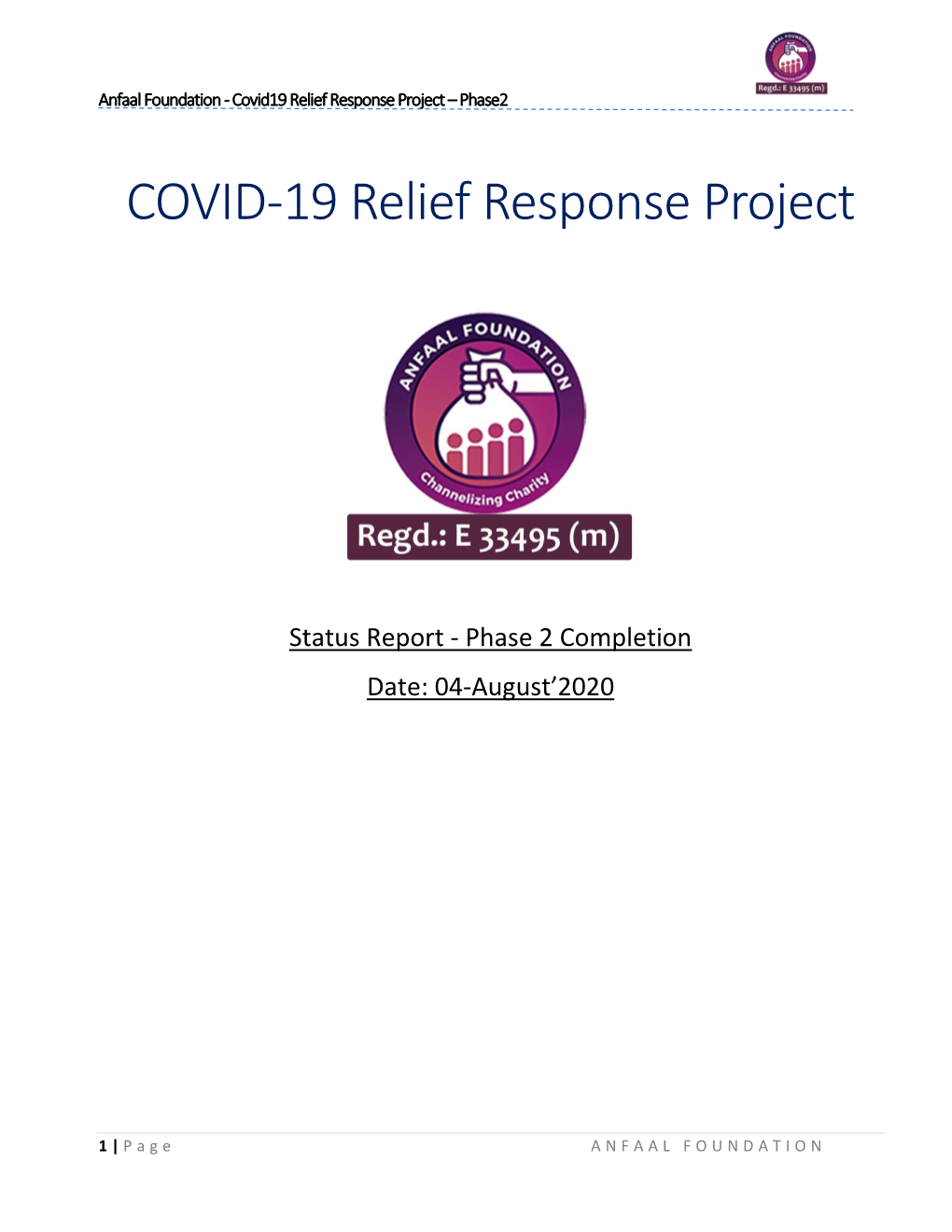COVID-19 Relief Response Project