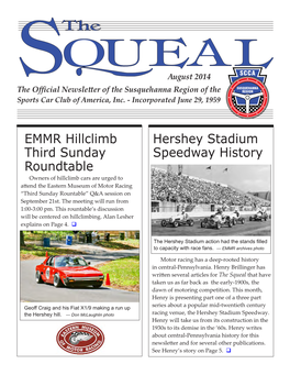 EMMR Hillclimb Third Sunday Roundtable Hershey Stadium