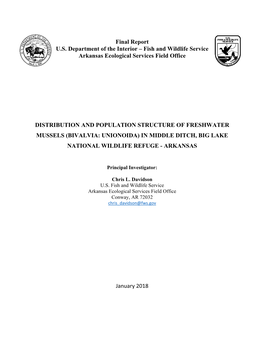 Final Report US Department of The