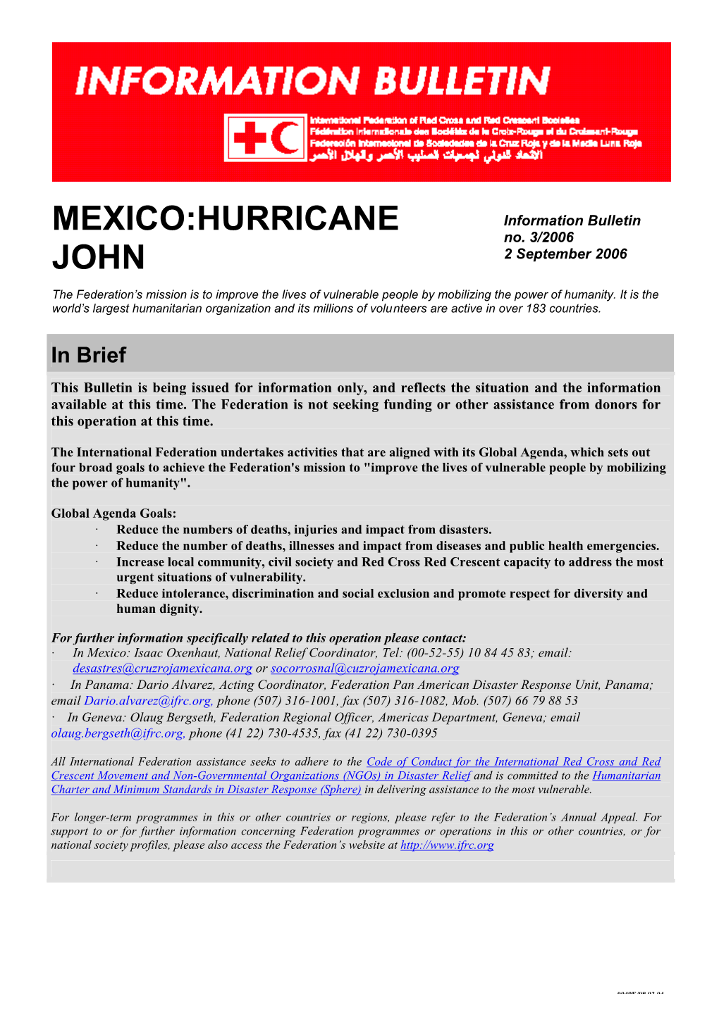 Mexico:Hurricane John