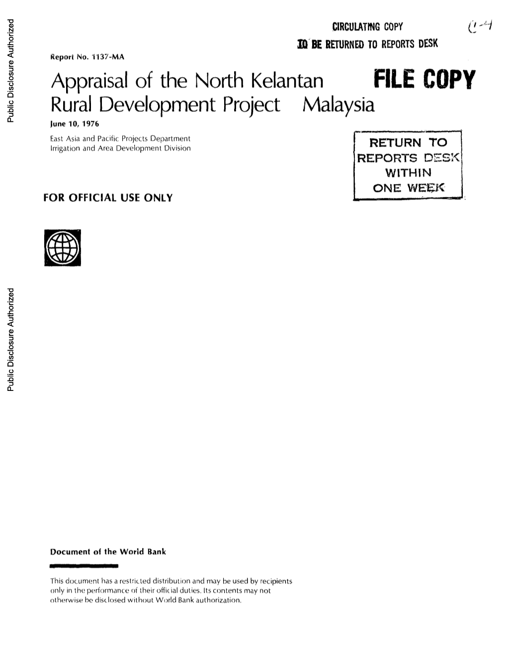 World Bank Document