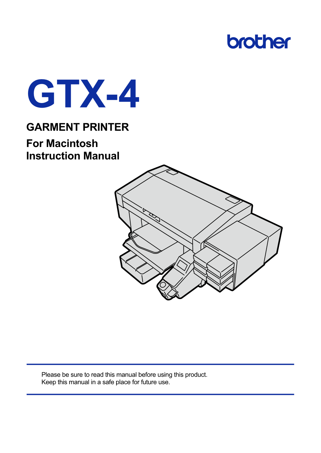 GARMENT PRINTER for Macintosh Instruction Manual