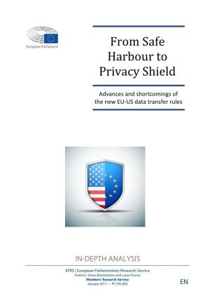 From Safe Harbour to Privacy Shield Page 1 of 36
