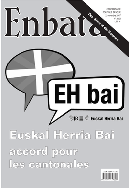 Euskal Herria Bai Accord Pour Les Cantonales