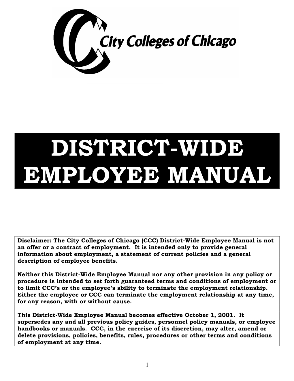 CCC Employee Manual