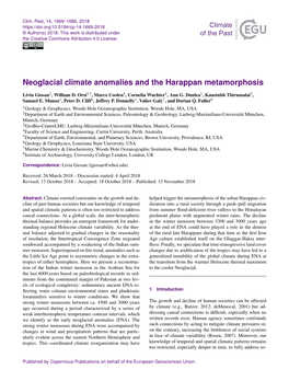 Article Is Available Bookhagen, B