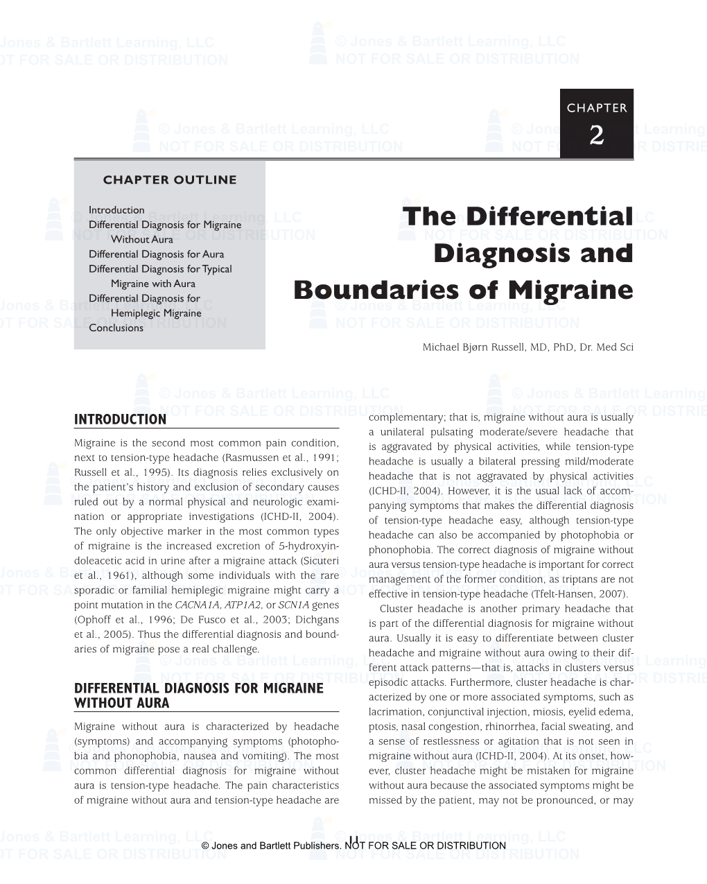 The Differential Diagnosis and Boundaries of Migraine