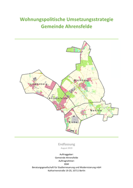 Wohnungspolitische Umsetzungsstrategie Gemeinde Ahrensfelde
