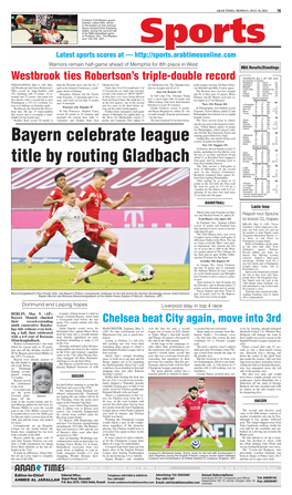 Bayern Celebrate League Title by Routing Gladbach