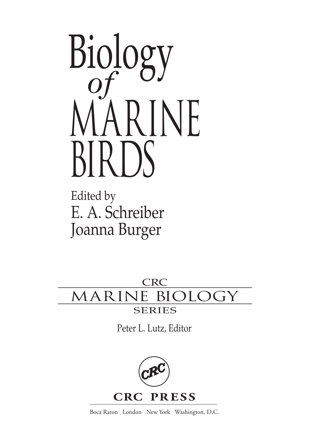 Seabirds in the Marine Environment 3