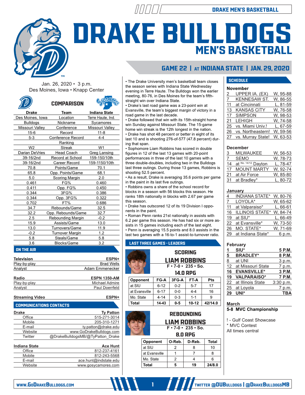 Drake Bulldogs Men's Basketball