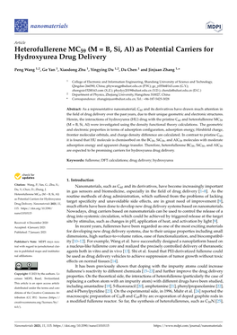 Heterofullerene MC59 (M = B, Si, Al) As Potential Carriers for Hydroxyurea Drug Delivery