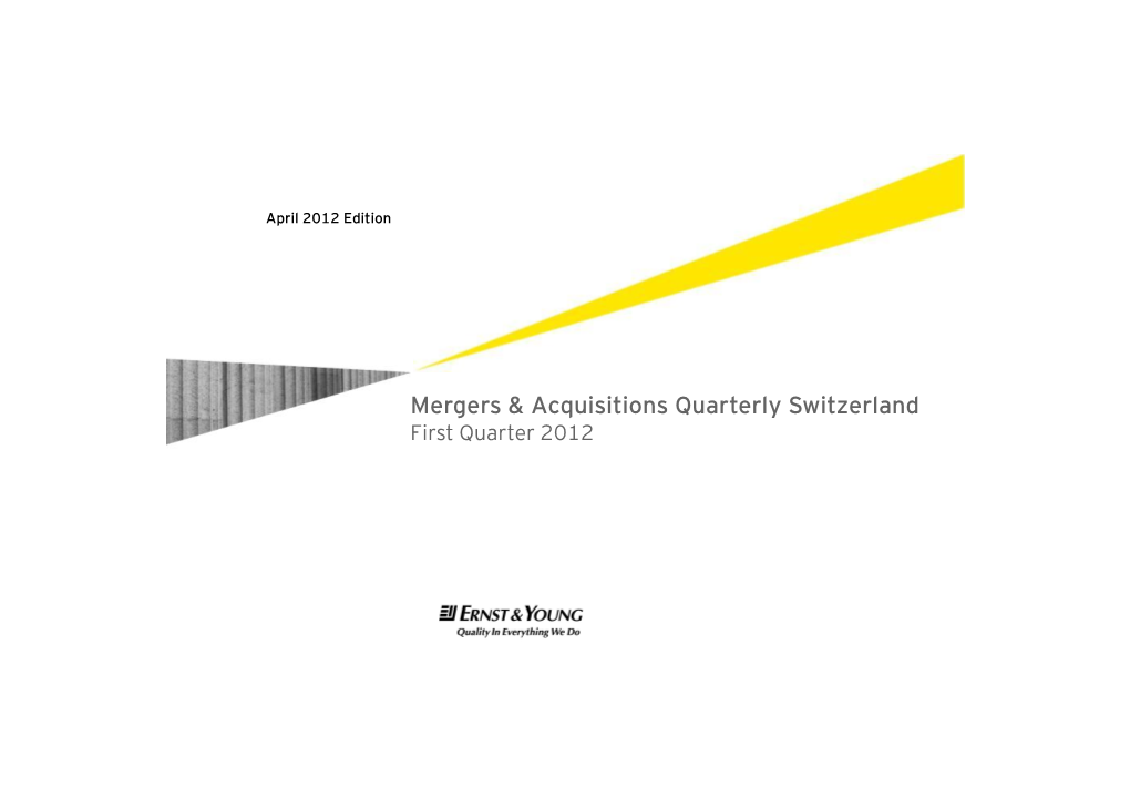 Mergers & Acquisitions Quarterly Switzerland