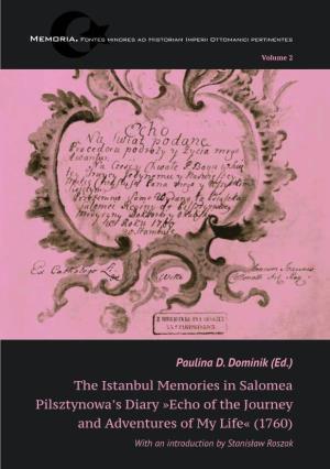 The Istanbul Memories in Salomea Pilsztynowa's Diary