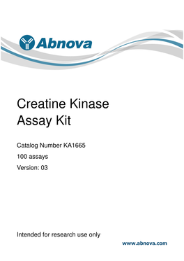 Creatine Kinase Assay Kit