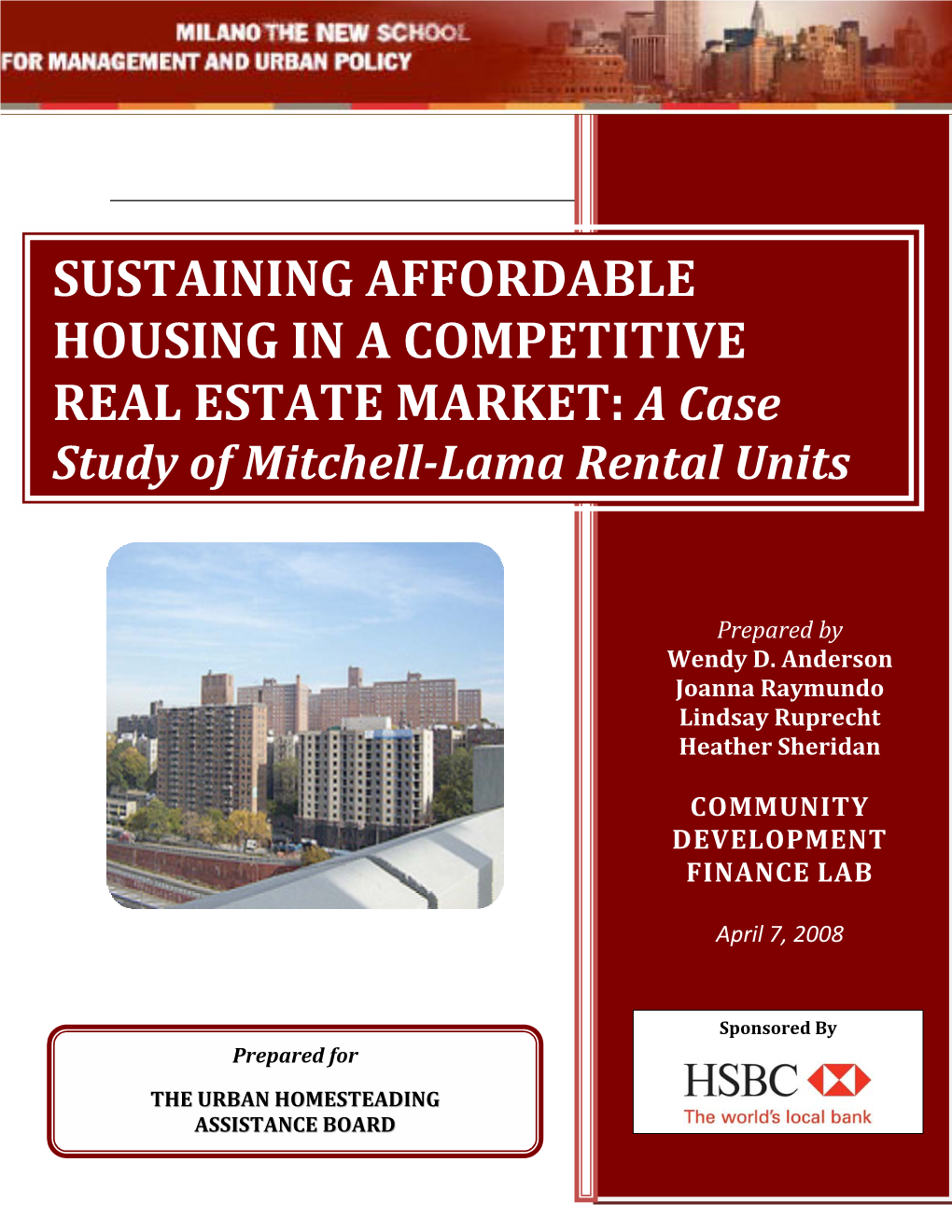 mitchell lama housing application