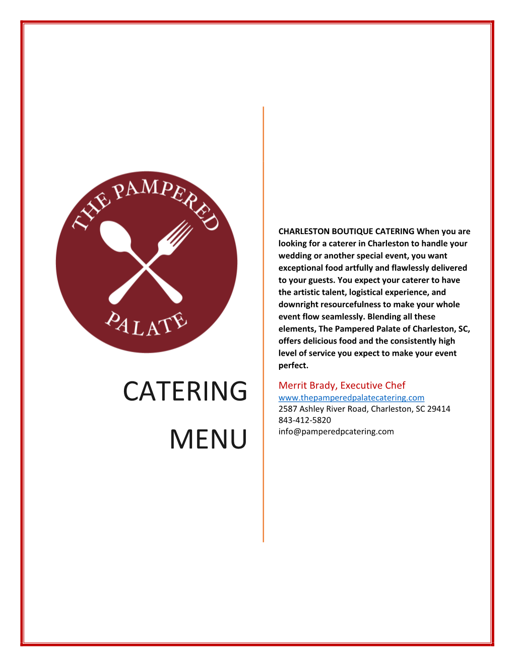 Catering Menu