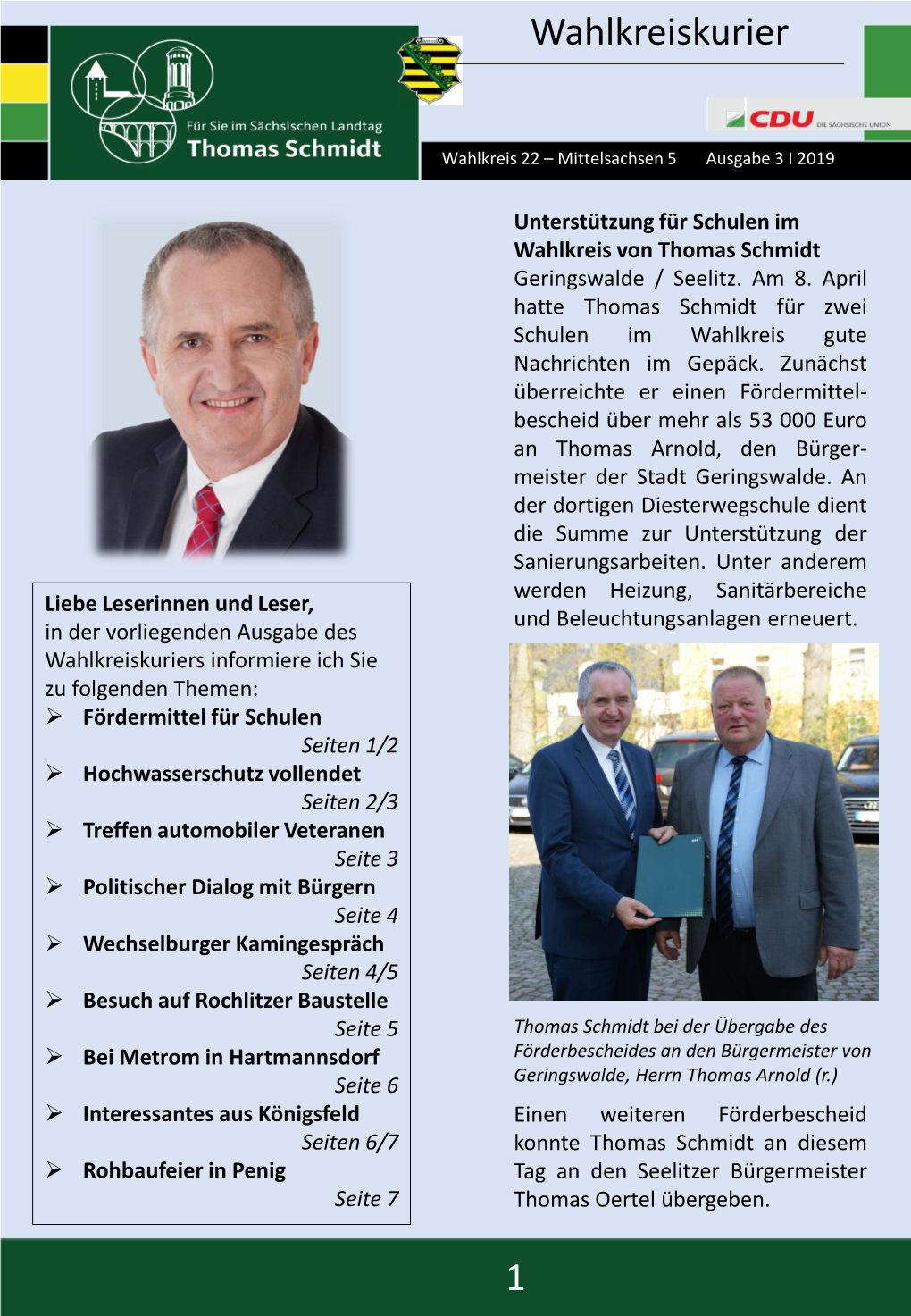 1 Wahlkreiskurier