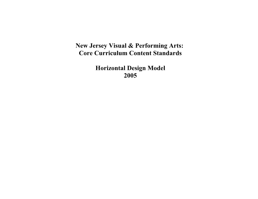 New Jersey Visual & Performing Arts: