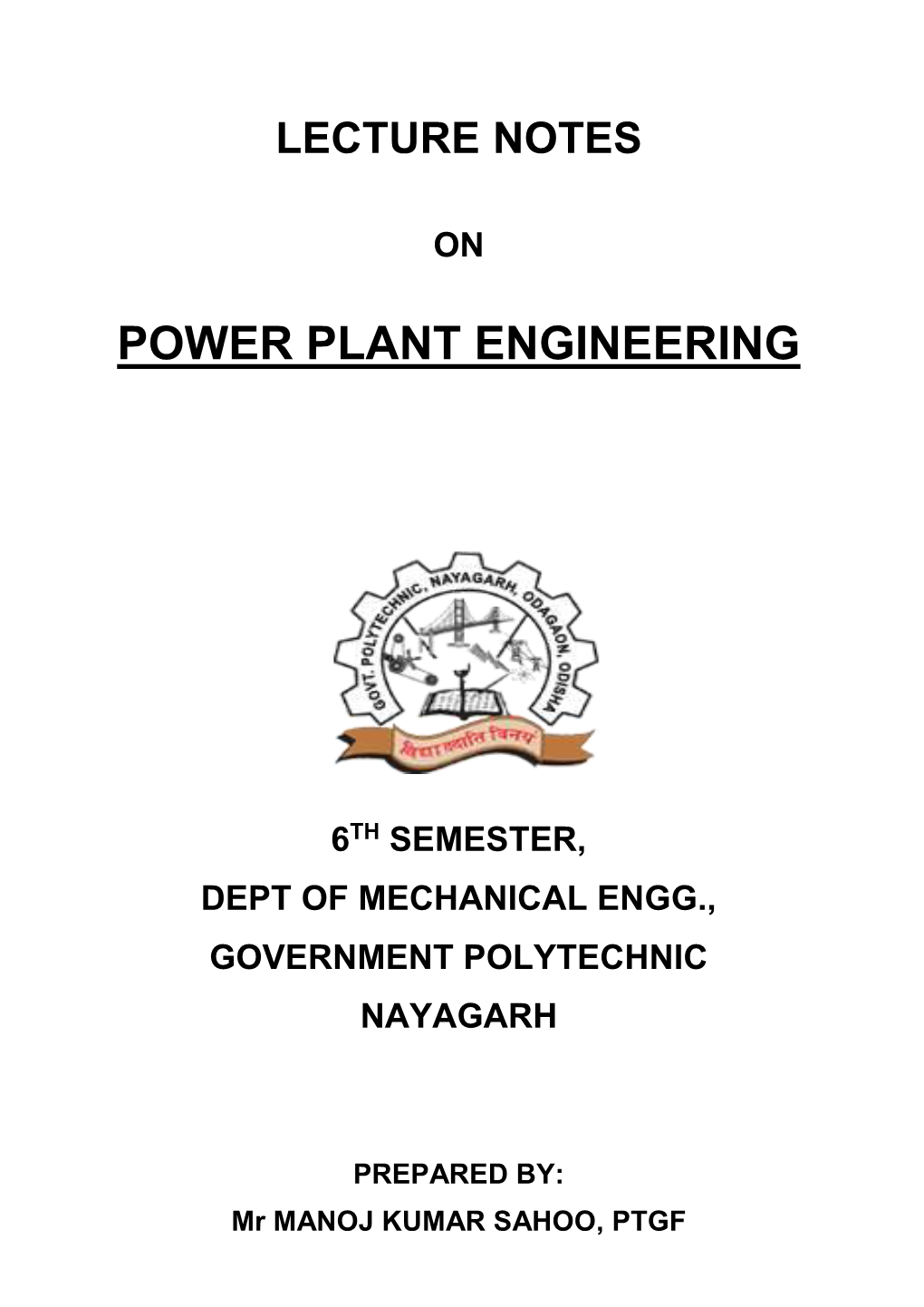 Power Plant Engineering