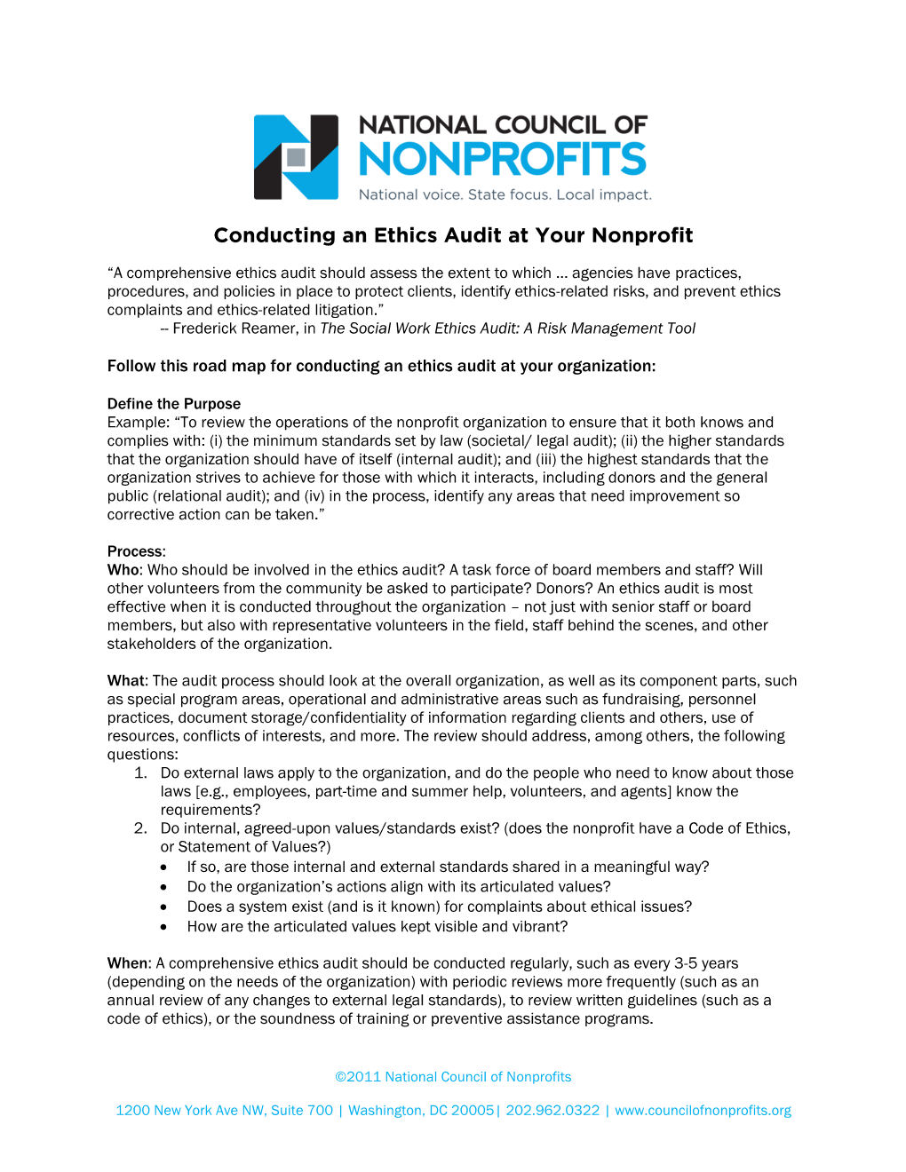 Ethics Audit at Your Nonprofit