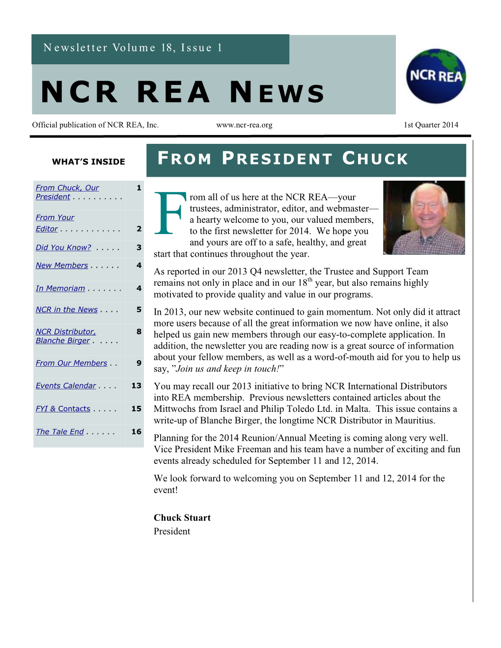 NCR REA News P a G E 2