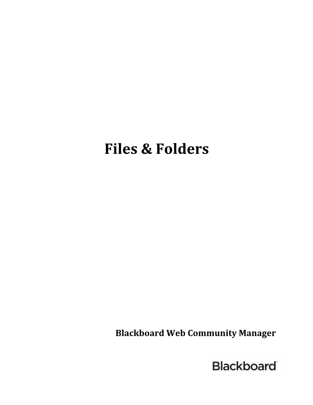 Files & Folders