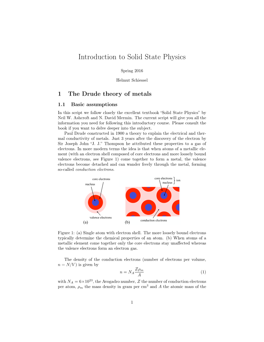 Introduction to Solid State Physics