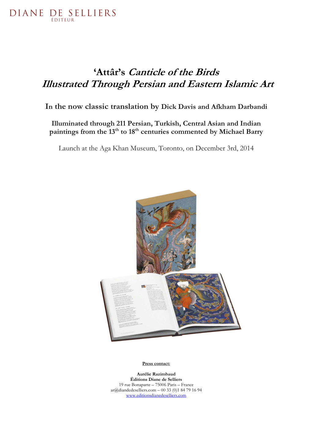 'Attār's Canticle of the Birds Illustrated Through Persian and Eastern