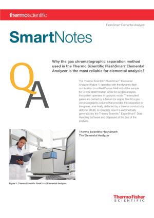 Why the Gas Chromatographic Separation Method Used in the Thermo Scientific Flashsmart Elemental Analyzer Is the Most Reliable for Elemental Analysis?
