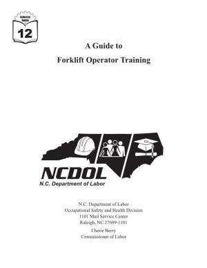 Forklift Operator Training