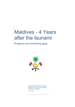 Maldives Four Years After the Tsunami